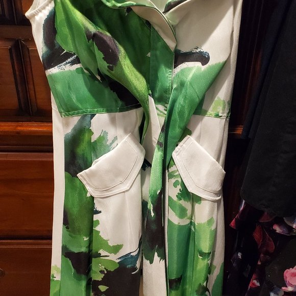 COPY - MUST GO! NWT Samuel Dong Sleeveless Green White Triple Wire Collar Bubbl… - Picture 3 of 9